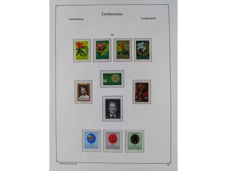 1912/2015, anfangs meist ungebrauchte/gestempelte, ab ca. 1964 postfrische, in den Hauptnummern komplette Sammlung inkl. Dien