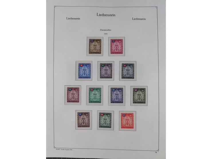 1912/2015, anfangs meist ungebrauchte/gestempelte, ab ca. 1964 postfrische, in den Hauptnummern komplette Sammlung inkl. Dien