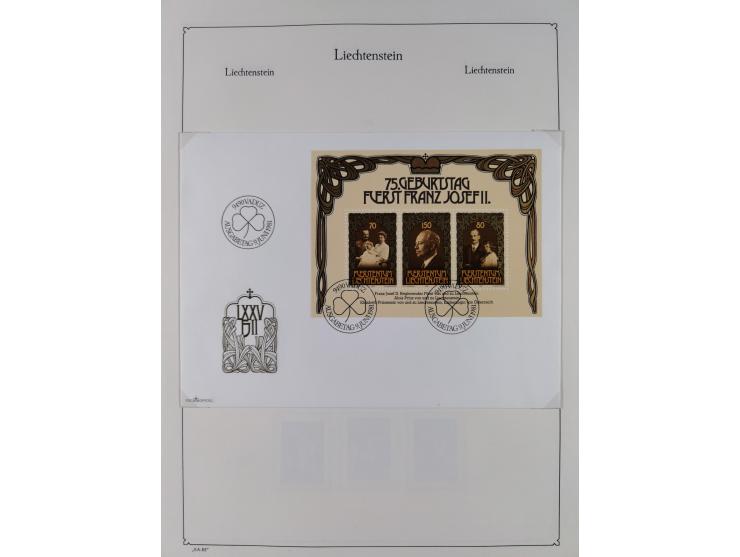 1912/2015, anfangs meist ungebrauchte/gestempelte, ab ca. 1964 postfrische, in den Hauptnummern komplette Sammlung inkl. Dien