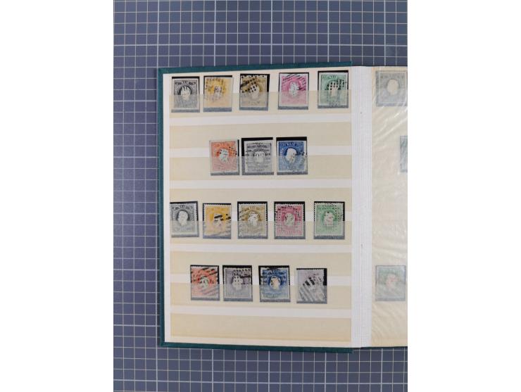 1853-1910, Collection unused and used from Mi.1-4, in typically varied, overall clean condition, very concentrated in a small