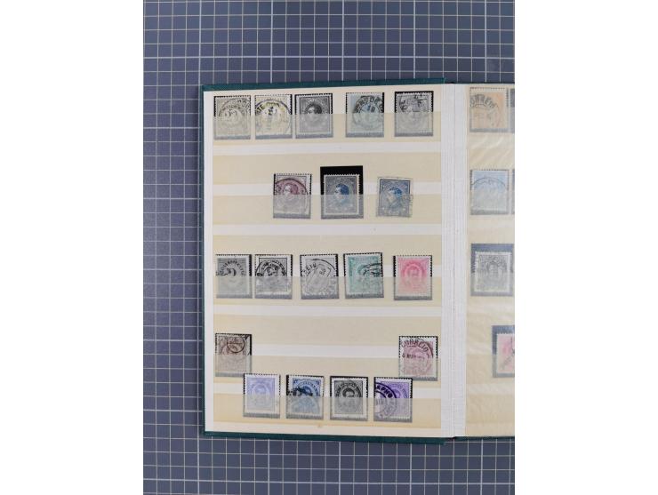 1853-1910, Collection unused and used from Mi.1-4, in typically varied, overall clean condition, very concentrated in a small