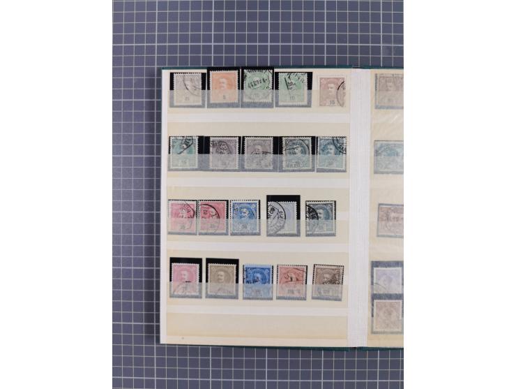 1853-1910, Collection unused and used from Mi.1-4, in typically varied, overall clean condition, very concentrated in a small