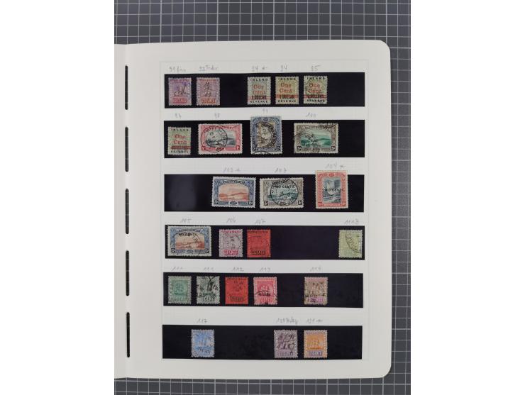 1862/1960, Collection on album leaves including early issues cancelled with different ms. and ´A03´ obliterators, few revenue