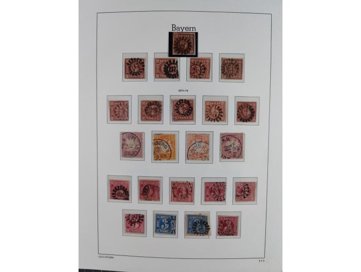 1851/1945, mostly unused and cancelled stamps with a focus on the old German states, including many from Baden and Bavaria, a