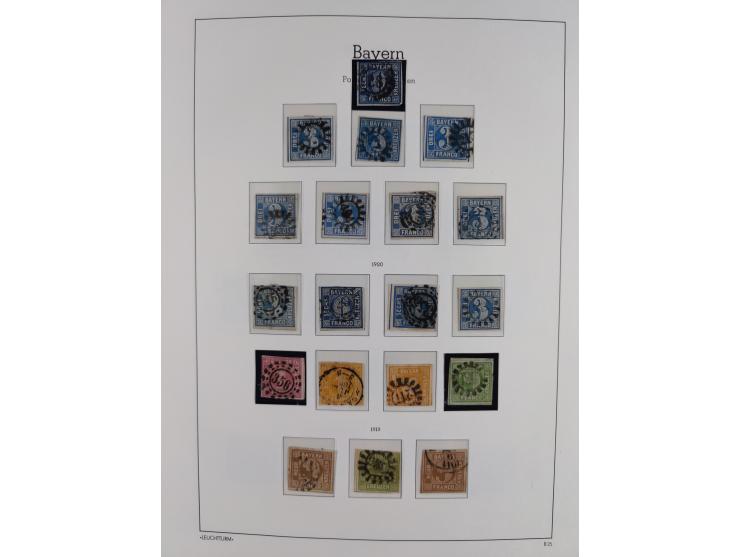 1851/1945, mostly unused and cancelled stamps with a focus on the old German states, including many from Baden and Bavaria, a