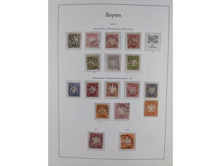1851/1945, mostly unused and cancelled stamps with a focus on the old German states, including many from Baden and Bavaria, a