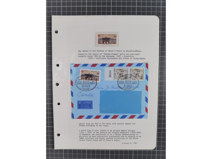 1849/75, interessante Stempel-Sammlung mit Schwerpunkt bei den Einkreisstempeln auf losen Marken und schönen Briefstücken, da