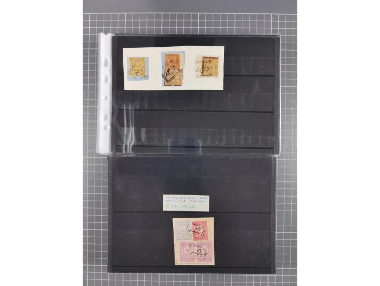 1868/1922(ca.), interesting accumulation of cancellations, often times of the “Lost Territories” of Greece, Bulgaria, Yugosla