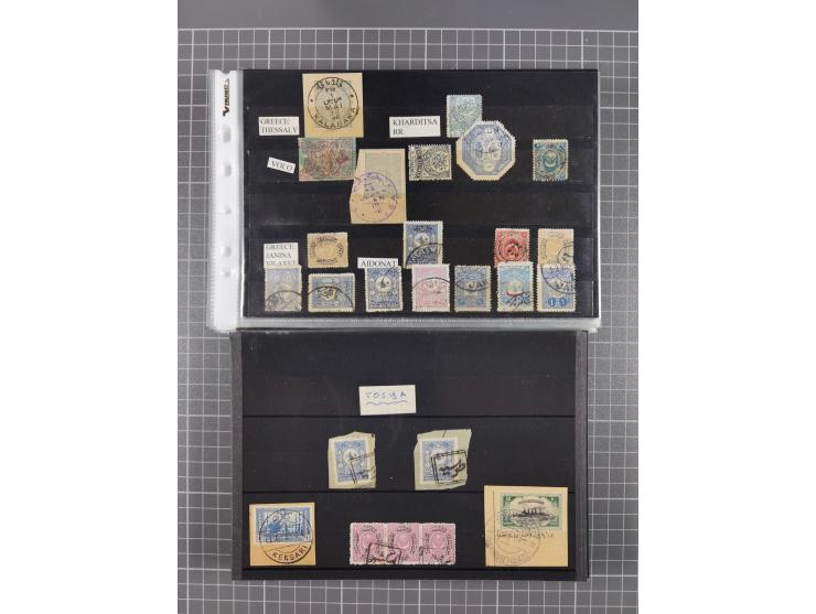 1868/1922(ca.), interesting accumulation of cancellations, often times of the “Lost Territories” of Greece, Bulgaria, Yugosla