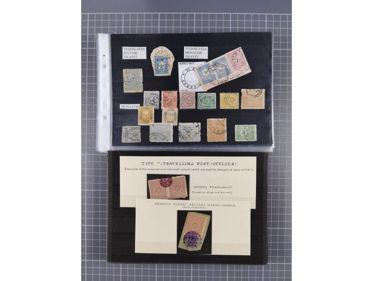 1868/1922(ca.), interesting accumulation of cancellations, often times of the “Lost Territories” of Greece, Bulgaria, Yugosla