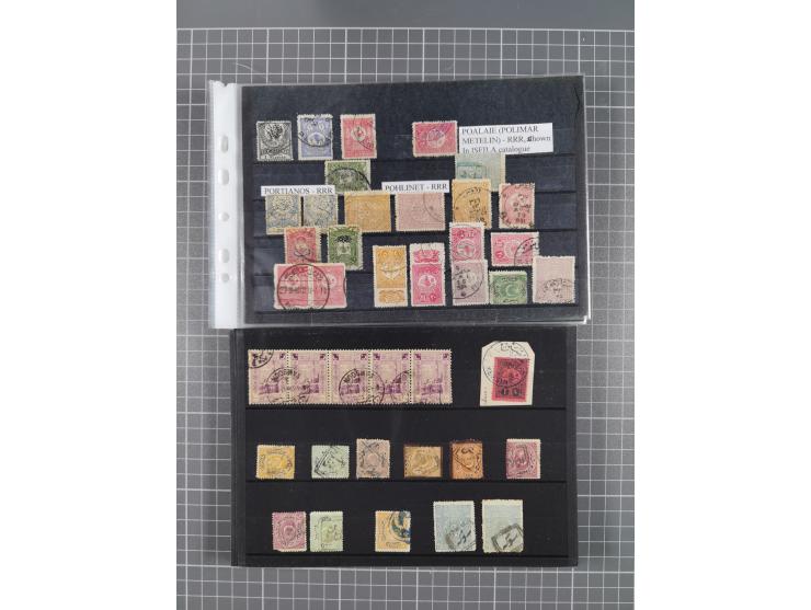 1868/1922(ca.), interesting accumulation of cancellations, often times of the “Lost Territories” of Greece, Bulgaria, Yugosla