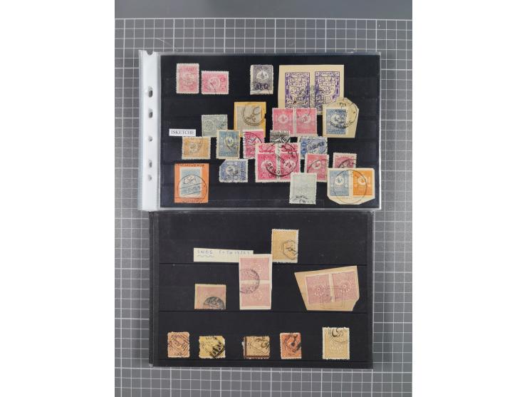 1868/1922(ca.), interesting accumulation of cancellations, often times of the “Lost Territories” of Greece, Bulgaria, Yugosla