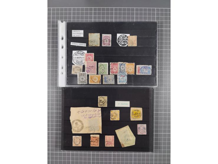 1868/1922(ca.), interesting accumulation of cancellations, often times of the “Lost Territories” of Greece, Bulgaria, Yugosla