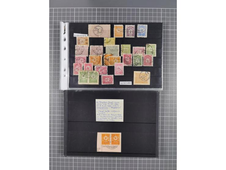 1868/1922(ca.), interesting accumulation of cancellations, often times of the “Lost Territories” of Greece, Bulgaria, Yugosla