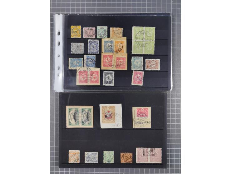 1868/1922(ca.), interesting accumulation of cancellations, often times of the “Lost Territories” of Greece, Bulgaria, Yugosla