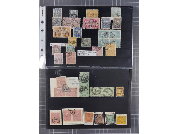 1868/1922(ca.), interesting accumulation of cancellations, often times of the “Lost Territories” of Greece, Bulgaria, Yugosla