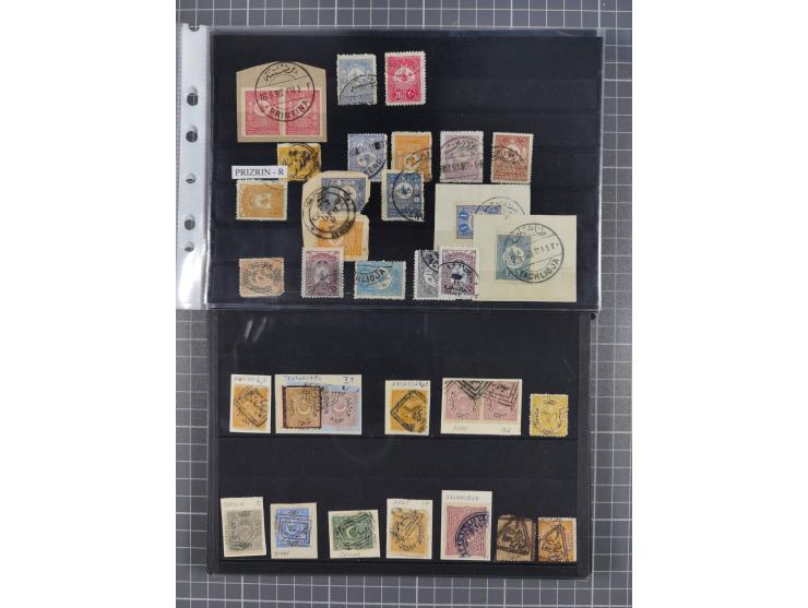 1868/1922(ca.), interesting accumulation of cancellations, often times of the “Lost Territories” of Greece, Bulgaria, Yugosla