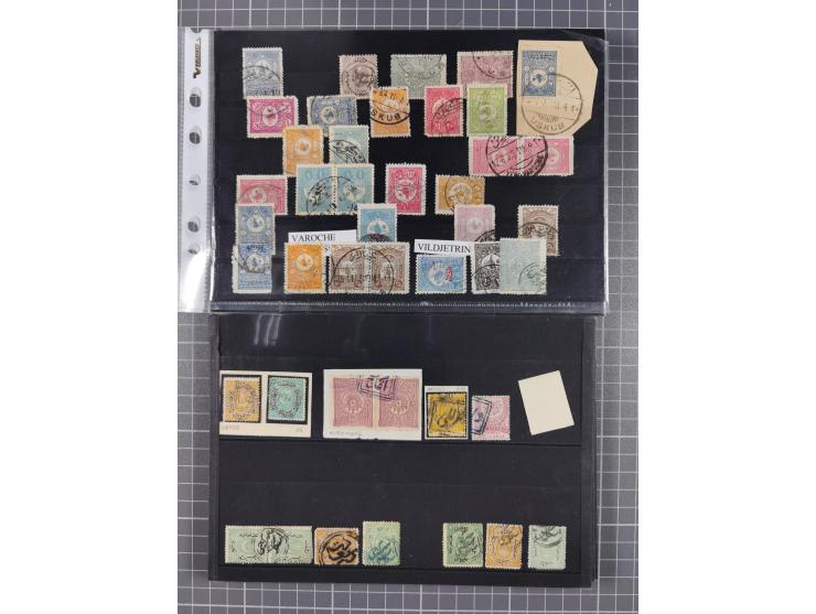 1868/1922(ca.), interesting accumulation of cancellations, often times of the “Lost Territories” of Greece, Bulgaria, Yugosla