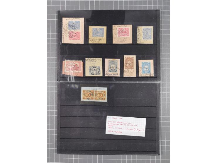 1868/1922(ca.), interesting accumulation of cancellations, often times of the “Lost Territories” of Greece, Bulgaria, Yugosla