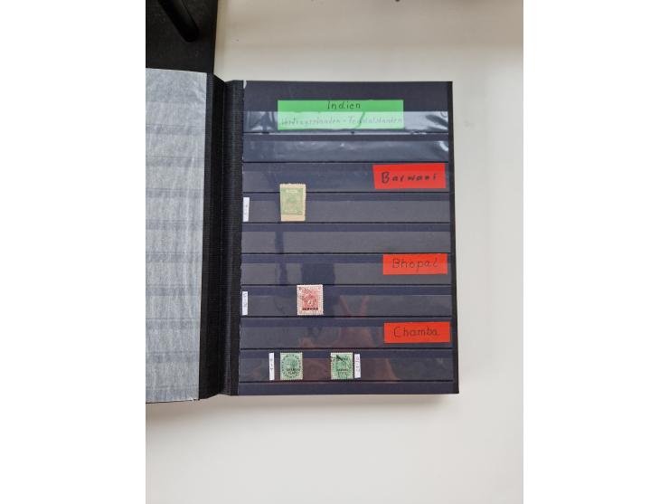 1870/2000 (ca.), Asia and India, mostly unused and used collection with some duplicates, strength in India with a selection o