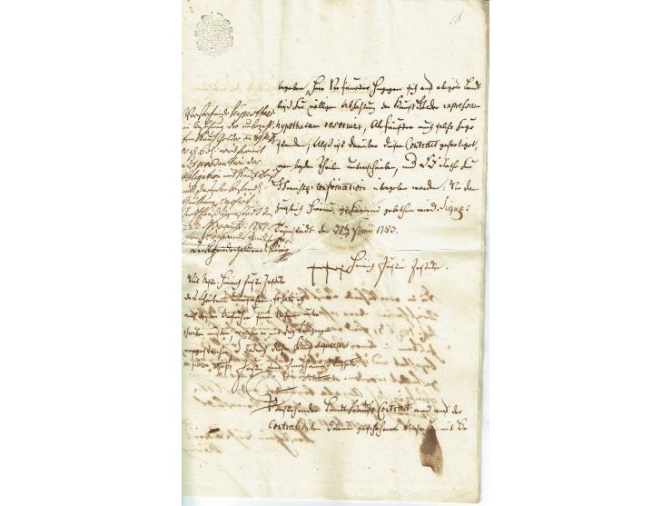 FISKAL-DOKUMENTE: 1682/1872, umfangreiche Forschungssammlung mit fast 290 Stempelpapieren mit vielen Seltenheiten bzw. Unikat