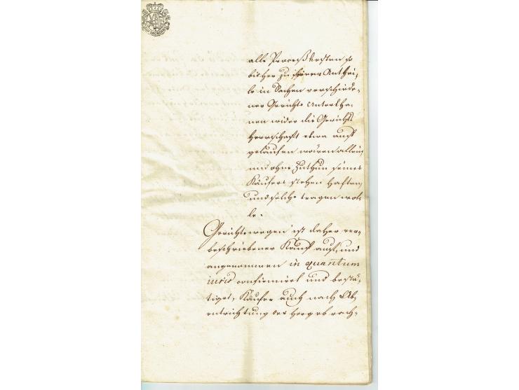 FISKAL-DOKUMENTE: 1682/1872, umfangreiche Forschungssammlung mit fast 290 Stempelpapieren mit vielen Seltenheiten bzw. Unikat