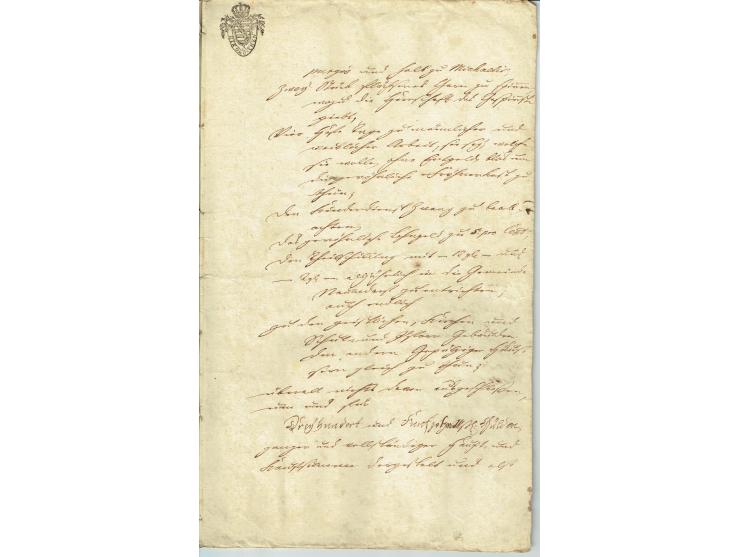 FISKAL-DOKUMENTE: 1682/1872, umfangreiche Forschungssammlung mit fast 290 Stempelpapieren mit vielen Seltenheiten bzw. Unikat