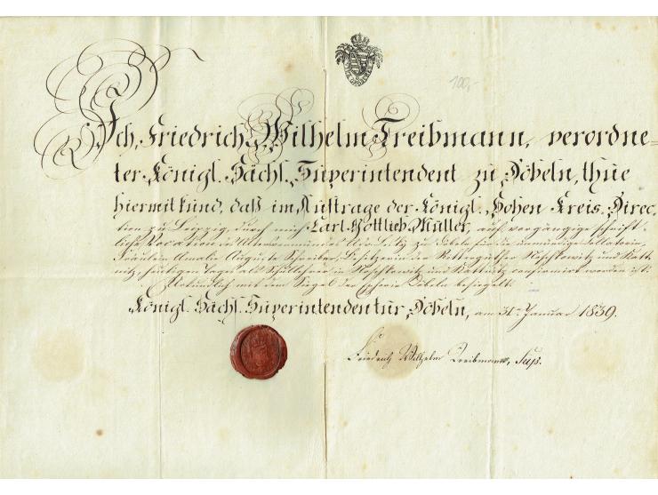 FISKAL-DOKUMENTE: 1682/1872, umfangreiche Forschungssammlung mit fast 290 Stempelpapieren mit vielen Seltenheiten bzw. Unikat