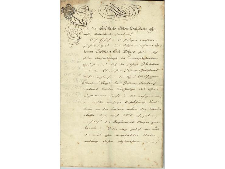 FISKAL-DOKUMENTE: 1682/1872, umfangreiche Forschungssammlung mit fast 290 Stempelpapieren mit vielen Seltenheiten bzw. Unikat