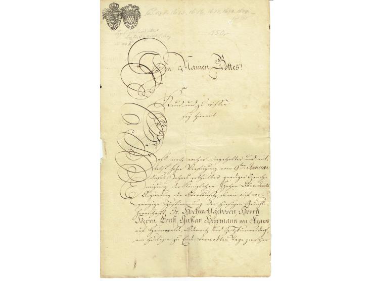 FISKAL-DOKUMENTE: 1682/1872, umfangreiche Forschungssammlung mit fast 290 Stempelpapieren mit vielen Seltenheiten bzw. Unikat