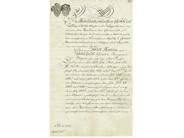 FISKAL-DOKUMENTE: 1682/1872, umfangreiche Forschungssammlung mit fast 290 Stempelpapieren mit vielen Seltenheiten bzw. Unikat