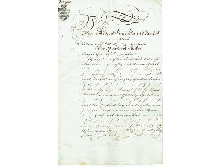 FISKAL-DOKUMENTE: 1682/1872, umfangreiche Forschungssammlung mit fast 290 Stempelpapieren mit vielen Seltenheiten bzw. Unikat