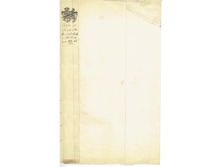 FISKAL-DOKUMENTE: 1682/1872, umfangreiche Forschungssammlung mit fast 290 Stempelpapieren mit vielen Seltenheiten bzw. Unikat