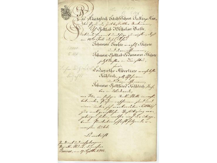 FISKAL-DOKUMENTE: 1682/1872, umfangreiche Forschungssammlung mit fast 290 Stempelpapieren mit vielen Seltenheiten bzw. Unikat