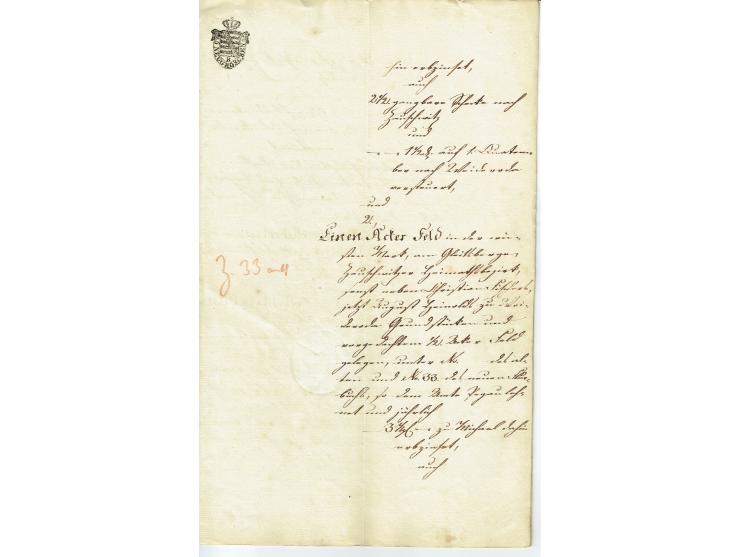 FISKAL-DOKUMENTE: 1682/1872, umfangreiche Forschungssammlung mit fast 290 Stempelpapieren mit vielen Seltenheiten bzw. Unikat