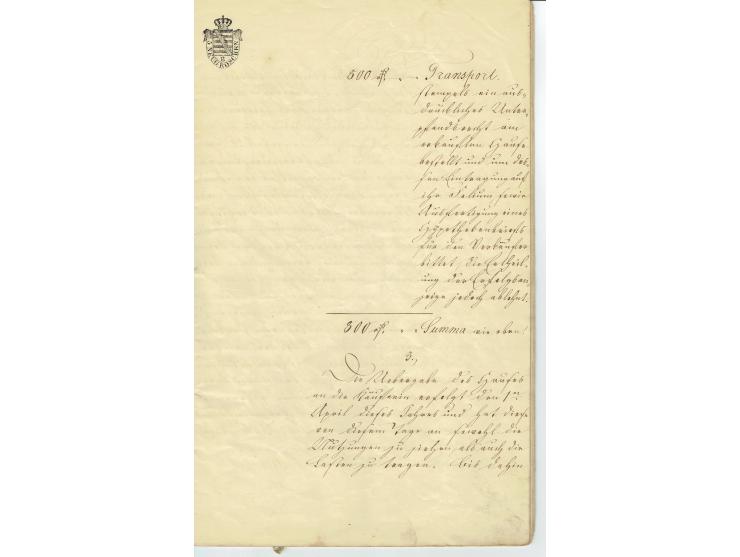 FISKAL-DOKUMENTE: 1682/1872, umfangreiche Forschungssammlung mit fast 290 Stempelpapieren mit vielen Seltenheiten bzw. Unikat