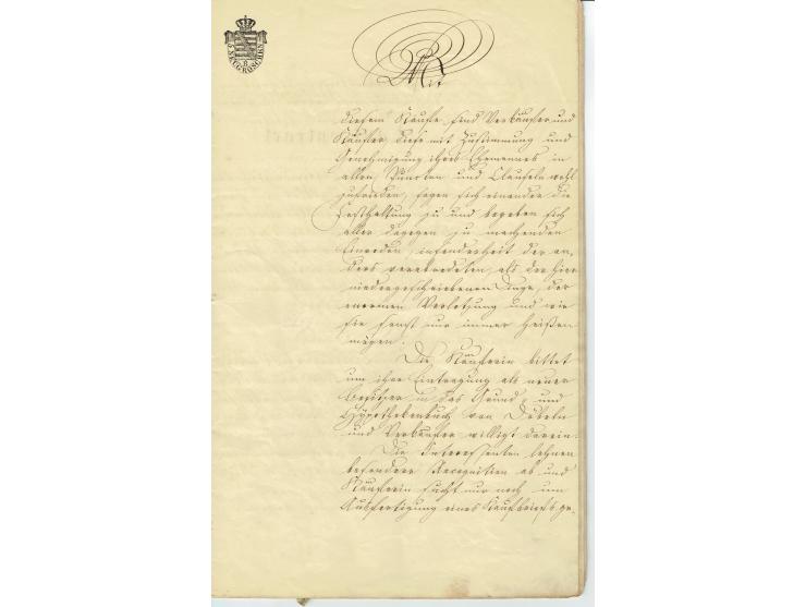 FISKAL-DOKUMENTE: 1682/1872, umfangreiche Forschungssammlung mit fast 290 Stempelpapieren mit vielen Seltenheiten bzw. Unikat