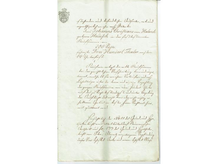 FISKAL-DOKUMENTE: 1682/1872, umfangreiche Forschungssammlung mit fast 290 Stempelpapieren mit vielen Seltenheiten bzw. Unikat