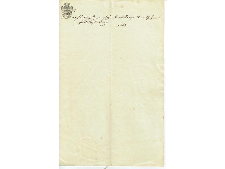 FISKAL-DOKUMENTE: 1682/1872, umfangreiche Forschungssammlung mit fast 290 Stempelpapieren mit vielen Seltenheiten bzw. Unikat