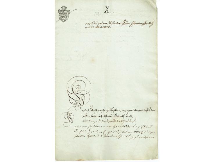 FISKAL-DOKUMENTE: 1682/1872, umfangreiche Forschungssammlung mit fast 290 Stempelpapieren mit vielen Seltenheiten bzw. Unikat