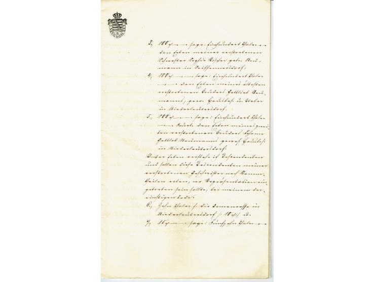 FISKAL-DOKUMENTE: 1682/1872, umfangreiche Forschungssammlung mit fast 290 Stempelpapieren mit vielen Seltenheiten bzw. Unikat