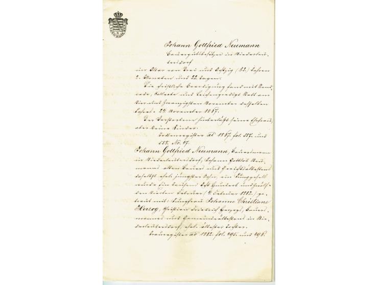 FISKAL-DOKUMENTE: 1682/1872, umfangreiche Forschungssammlung mit fast 290 Stempelpapieren mit vielen Seltenheiten bzw. Unikat