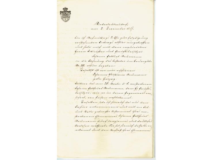 FISKAL-DOKUMENTE: 1682/1872, umfangreiche Forschungssammlung mit fast 290 Stempelpapieren mit vielen Seltenheiten bzw. Unikat