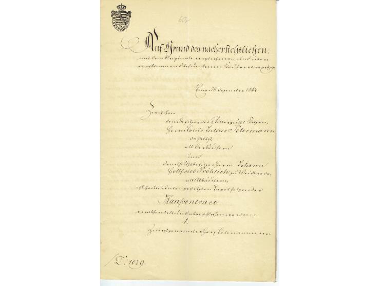 FISKAL-DOKUMENTE: 1682/1872, umfangreiche Forschungssammlung mit fast 290 Stempelpapieren mit vielen Seltenheiten bzw. Unikat