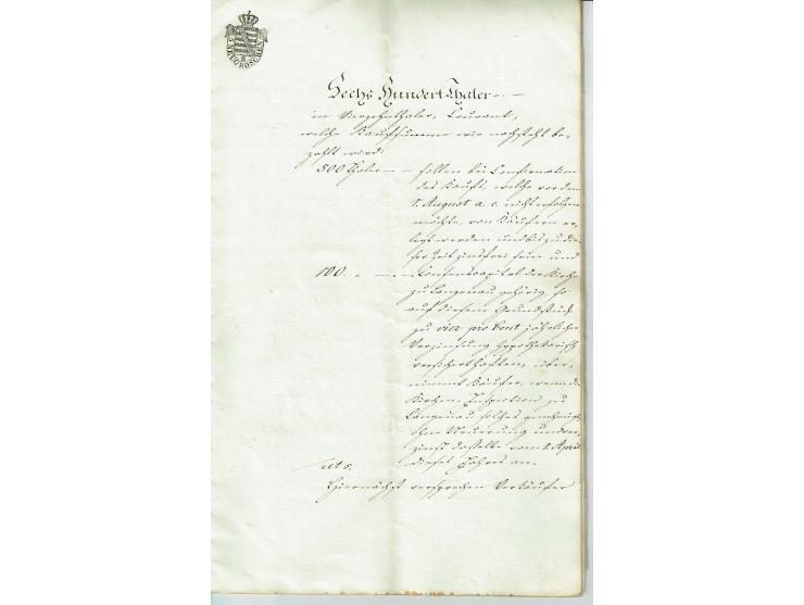 FISKAL-DOKUMENTE: 1682/1872, umfangreiche Forschungssammlung mit fast 290 Stempelpapieren mit vielen Seltenheiten bzw. Unikat