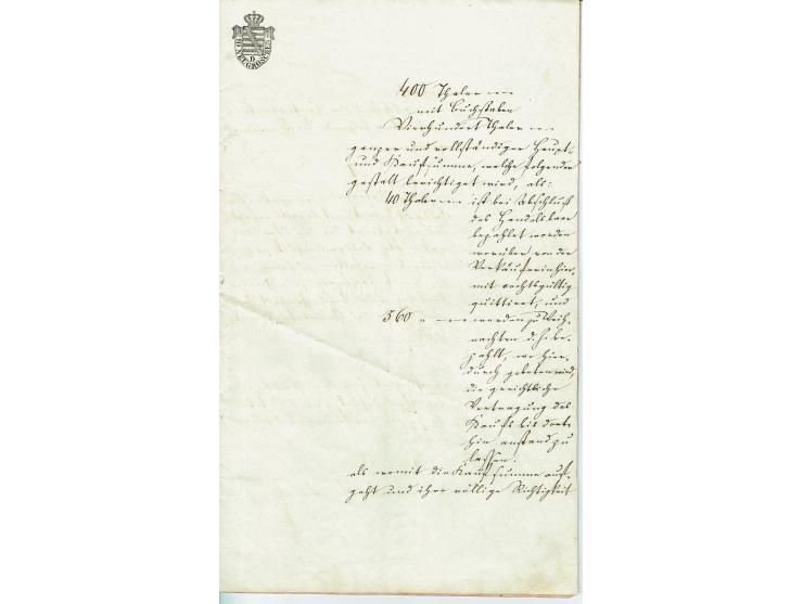 FISKAL-DOKUMENTE: 1682/1872, umfangreiche Forschungssammlung mit fast 290 Stempelpapieren mit vielen Seltenheiten bzw. Unikat