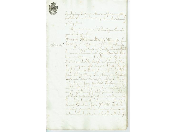 FISKAL-DOKUMENTE: 1682/1872, umfangreiche Forschungssammlung mit fast 290 Stempelpapieren mit vielen Seltenheiten bzw. Unikat