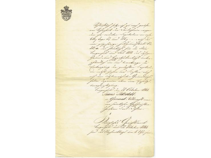 FISKAL-DOKUMENTE: 1682/1872, umfangreiche Forschungssammlung mit fast 290 Stempelpapieren mit vielen Seltenheiten bzw. Unikat