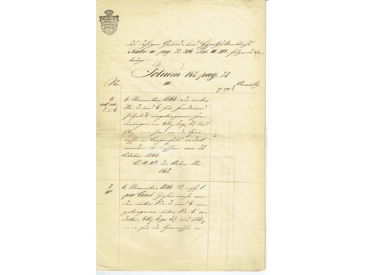 FISKAL-DOKUMENTE: 1682/1872, umfangreiche Forschungssammlung mit fast 290 Stempelpapieren mit vielen Seltenheiten bzw. Unikat