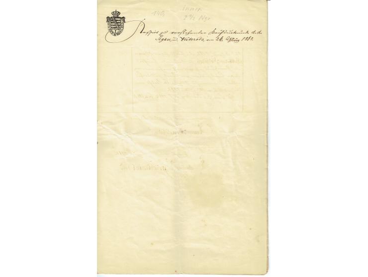 FISKAL-DOKUMENTE: 1682/1872, umfangreiche Forschungssammlung mit fast 290 Stempelpapieren mit vielen Seltenheiten bzw. Unikat